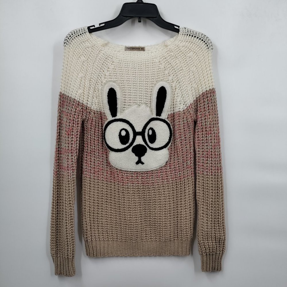 Terranova Knit Sweater (Bunny Print)